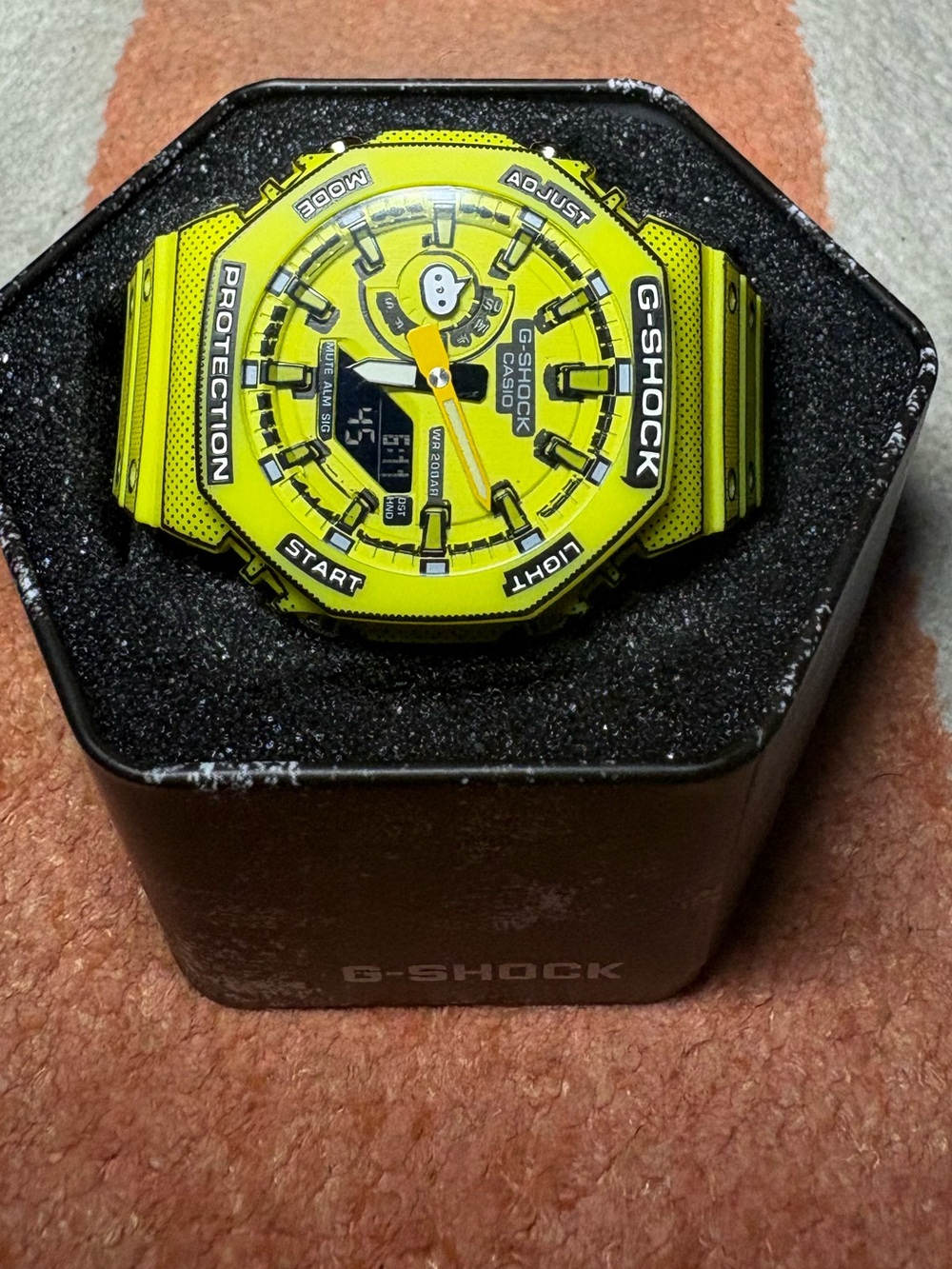 G-Shock Yellow Digital-Analog Sport Watch